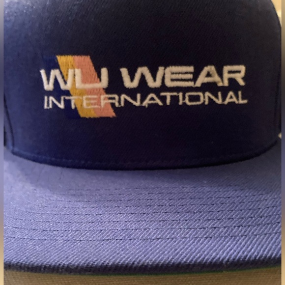 Wu Tang Wu Wear International Snapback Blue Hat Rare New - Picture 2 of 5